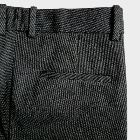 Theory Pintuck Pant Knit Twill Dark Charcoal Trousers Pleated 29X28 New Size 2 - Picture 10 of 16